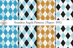 Seamless Argyle Patterns SVG | Digital papers Product Image 1