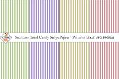 Seamless Pastel Candy Stripe Papers | Patterns Product Image 1