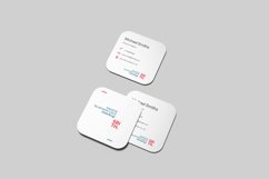 Perspective View Square Business Card Mockup Product Image 1