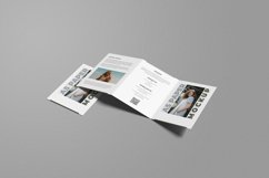 Minimalist A5 Trifold Brochure Mockup Product Image 1