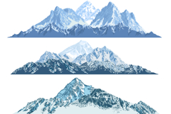 Set of 6 Minimalist Mountain Illustrations Product Image 2