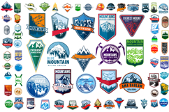 72 Outdoor Adventure Badges Bundle, Travel set Product Image 1