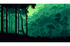 Vector Amazon Rainforest Jungle Background Product Image 1