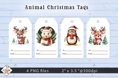 Christmas Animals Gift Tags Product Image 1