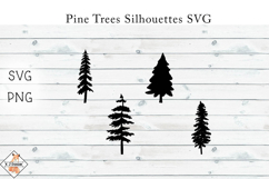Tree Silhouettes SVG &amp; PNG Product Image 1