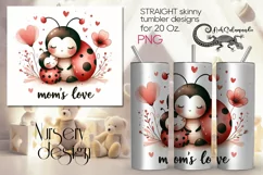 Mother's day cute animal | Skinny tumbler Sublimation PLUS15 Product Image 1