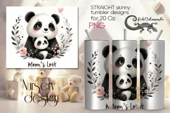 Mother's day cute animal | Skinny tumbler Sublimation PLUS18 Product Image 1