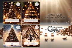 Christmas Coffee | 4 Money Card Sublimation designs PL Product Image 1