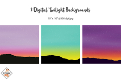 Twilight Digital Landscape backgrounds Product Image 1