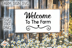 Welcome To The Farm SVG | Farmhouse Designs Product Image 1