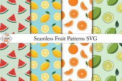 Seamless Fruit Patterns SVG Product Image 1