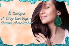 Earrings-Shades of malachite I 8 Designs of Earrings, PNG Product Image 1
