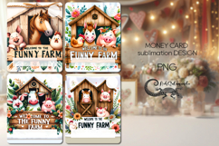 Funny farmhouse | Money Card Sublimation designs PLUS2 Product Image 1