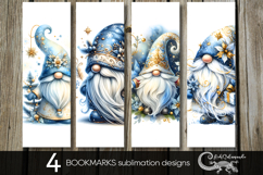 Christmas gnomes | Xmas bookmarks sublimation design P2 Product Image 1
