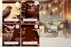 Chocolate is my love | 4 Money Card Sublimation designs PL2 Product Image 1