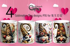 Cute Valentine gnome | 4 Love Sublimation Mug designs2 Product Image 1