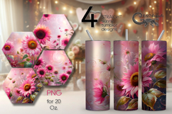 Impressionism sunflowers | straight skinny tumbler design P2 Product Image 1