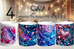Love Pearls | 4 Valentine Sublimation Mug designs PL Product Image 1