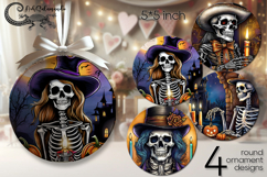 Halloween character | round ornaments sublimation design P2 Product Image 1