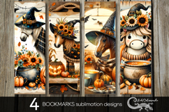 Halloween horse | 4 bookmarks sublimation design Product Image 1