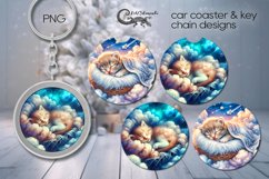 Sleeping baby | Sublimation Car coaster &amp; key chain PLUS2 Product Image 1