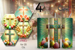 Easter Christian cross | 4 Faith Skinny tumbler designs PLU2 Product Image 1