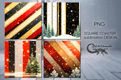 Christmas milky way | square coaster sublimation design P2 Product Image 1