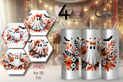 Cute ghost | Funny Halloween Skinny tumbler sublimation P2 Product Image 1