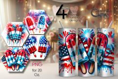 Patriotic USA | american flag Skinny Tumbler Designs PL2 Product Image 1