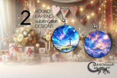 Christian faith | round earring Sublimation design PLUS2 Product Image 1