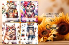 Boho animals | 4 Money Card Sublimation designs2 Product Image 1
