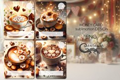 Coffee is my love | 4 Money Card Sublimation designs PLUS 2 Product Image 1