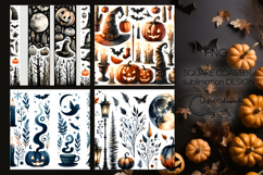 Halloween brushstroke | square coaster sublimation design P2 Product Image 1