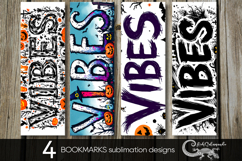 Funny Halloween | 4 bookmarks sublimation designs P2 Product Image 1