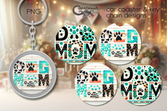 Dogs mom | pets Car coaster &amp; key chain designs PL2 Product Image 1
