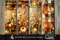 Autumn vibes | fall bookmarks sublimation designs P2 Product Image 1