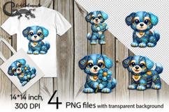 Denim animals | 4 love PNG Sublimation designs P2 Product Image 1