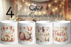 Easter rabbit | 4 Spring Sublimation Mug designs PL2 Product Image 1