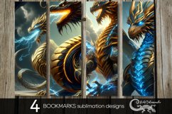 Fantasy dragon | magic bookmarks sublimation design PLUS2 Product Image 1