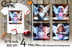 Valentine coffee | 4 love PNG Sublimation designs P2 Product Image 1
