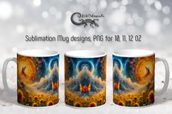 Romantic sunflowers | summer Mug Sublimation design PLUS2 Product Image 1