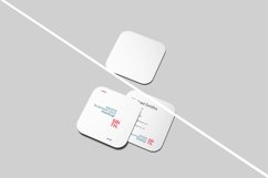Perspective View Square Business Card Mockup Product Image 2