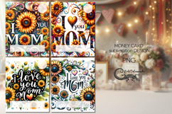 Mother&#039;s day design | Money Card Flowers Sublimation design2 Product Image 1