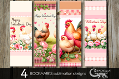 Valentine farmhouse | 4 bookmarks sublimation designs PLUS2 Product Image 1