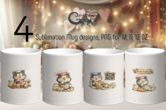 Mom's cat | 4 Mother's day mug sublimation designs PL2 Product Image 1