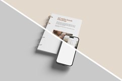 Close-up Smartphone and Note Book Mockup Product Image 3