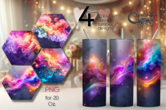 Abstract rainbow | 4 Straight Skinny Tumbler designs PL2 Product Image 1