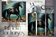Fantasy Horses | skinny tumbler Sublimation design PLUS2 Product Image 1