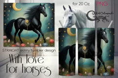 Fantasy Horses | skinny tumbler Sublimation design PLUS2 Product Image 1