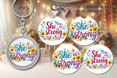 Motivating inscriptions | Car coaster &amp; key chain designs P2 Product Image 1